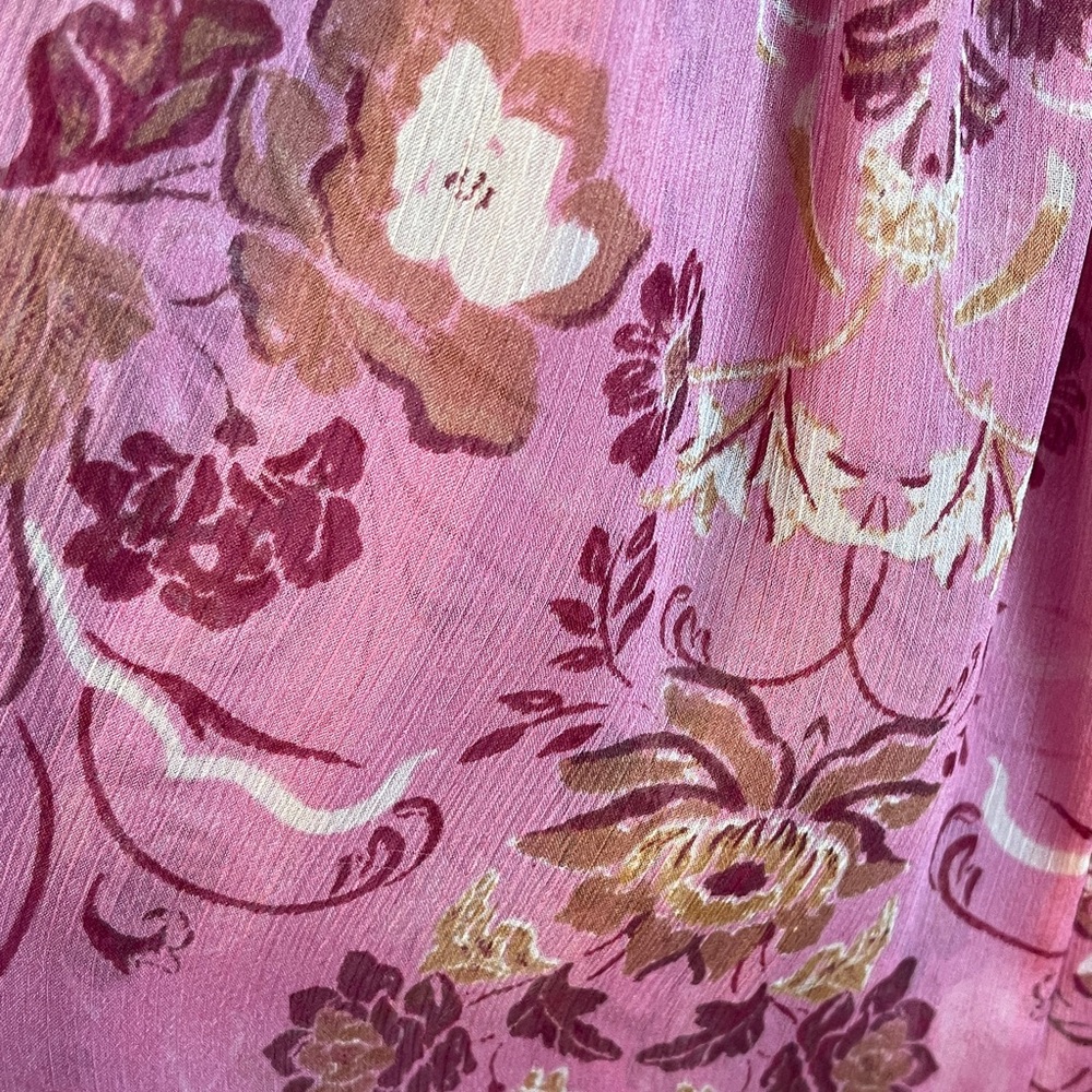 Misa Los Angeles Pink Floral One-Shoulder Midi Dress - Picture 4 of 4